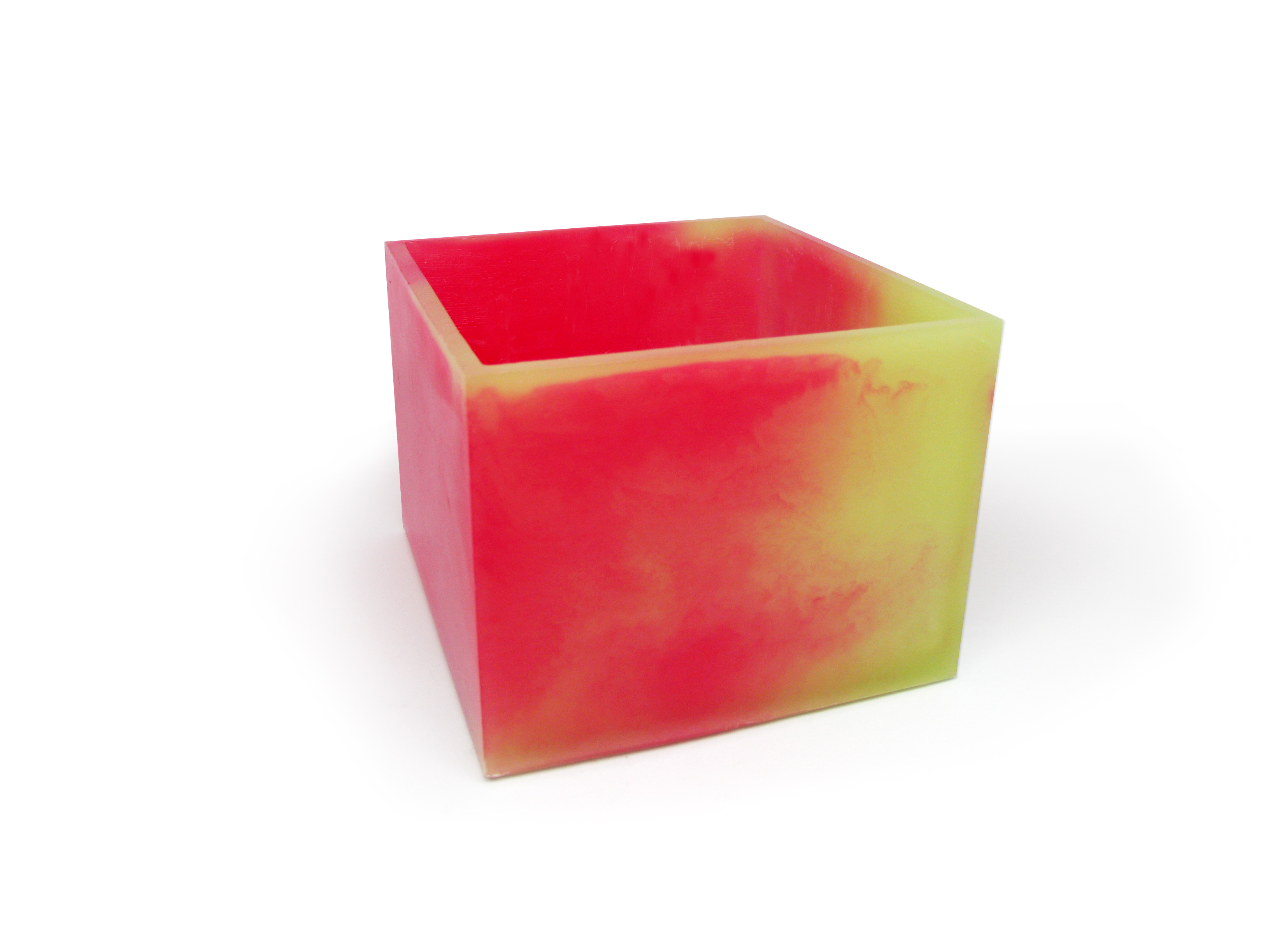 F039D034 Cubo Container 20*14,5cm cor Rosa/Verde 374 C