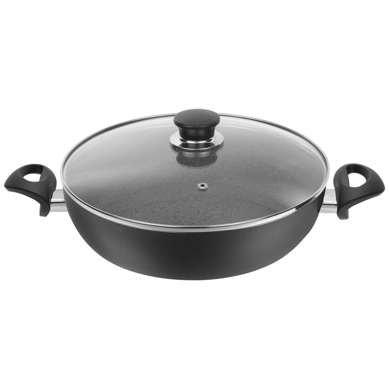 BO3KD.28 CM.28 BOLOGNA GRANITIUM PAN 2 HANDLES+LID