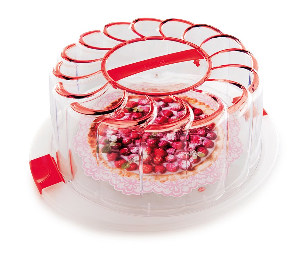 000168 RED CAKE HOLDER