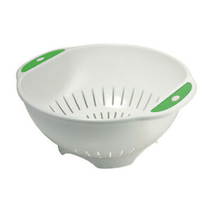 032000 COLANDER WHITE-GREEN