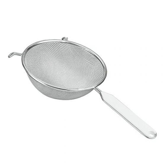 110508 ALU STRAINER,FM,PL. HDL. 8 CM