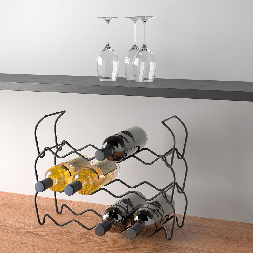 382912 SET3 B.RACK"WINEBAR12 LAVA"TT