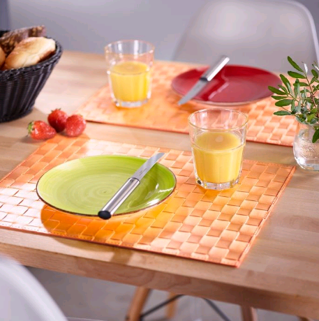 01010101101  Placemat »Classic 101«, 40 x 30cm, ¶orange