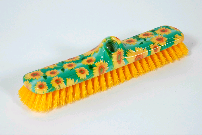 06.00661.0024.01.000 Handled Floor Brush Sunflowers