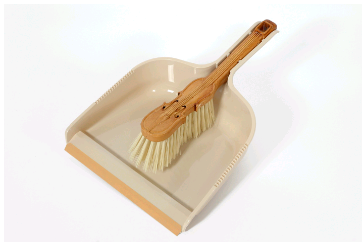 12.00725.0024.00.000 Dust Pan & Painted Violin Brush