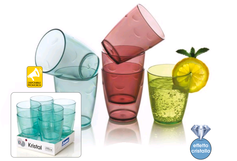 45105 KRISTAL GLASS - SET 8X280CC