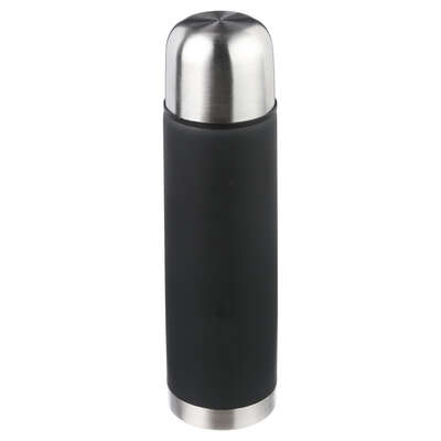 119711  VACUUM BOTTLE 0.5L SS+TPE BLK