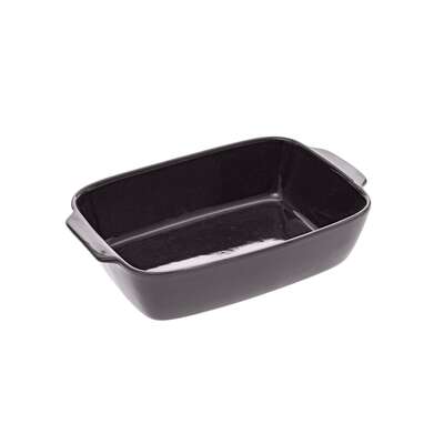 151440  GREY CERAMIC RECT DISH 32X20