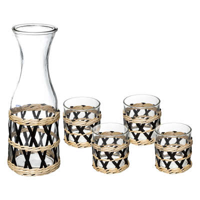 154839    CARAFE SET AMAZONIE 5P