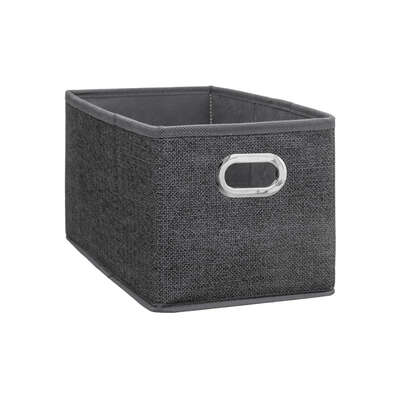 160384D STORAGE BOX 15X31 D GREY LINEN