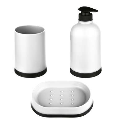 160873B   BATHROOM SET X3 WHITE