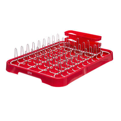 169132B   DISHDRAINER W TRAY RED NEO