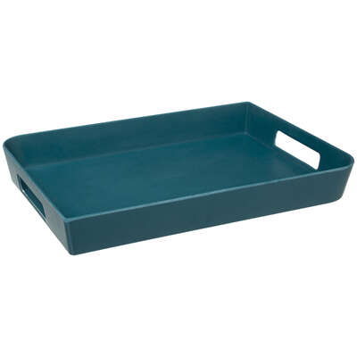 179729D MELAM TRAY 35X25 BLUE