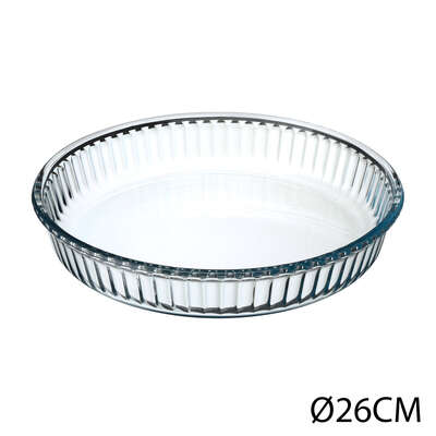 59044   GLASS ROUND DISH 26