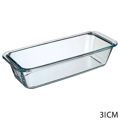 59104   GLASS RECT DISH 31X12