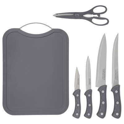 673724851  CHOPING BOARD +4KNIVES+CISORS