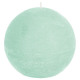 123054E   MINT RUSTIC BALL CANDLE D8