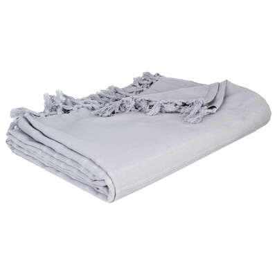 131645B   LIGHT GREY BEDSPREAD 160X220