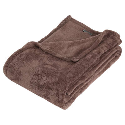 131648C  MICROPLU BLANKET TAUPE 130X180