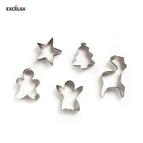 47381 SET OF 5 XMAS COOKIES CUTTERS