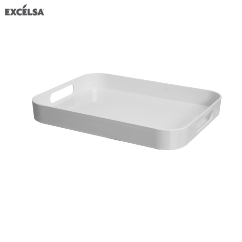 39373 RECTANG.MELAMINE WHITE TRAY 33