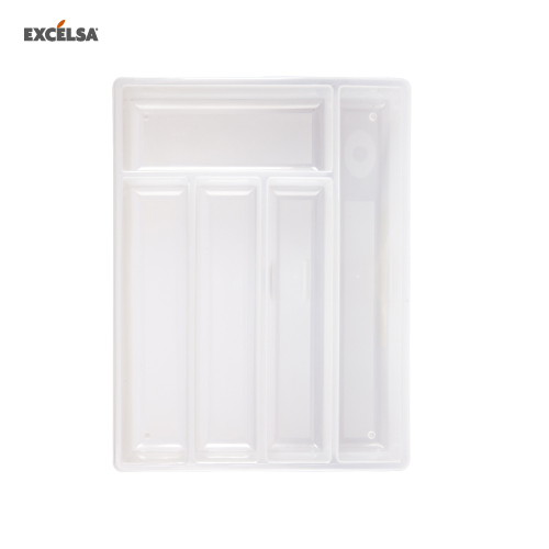 43733 RAINBOW WHITE CUTLERY TRAY 38X