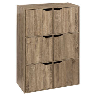 181273  ETAGERE 6 CASES PORTE NAT