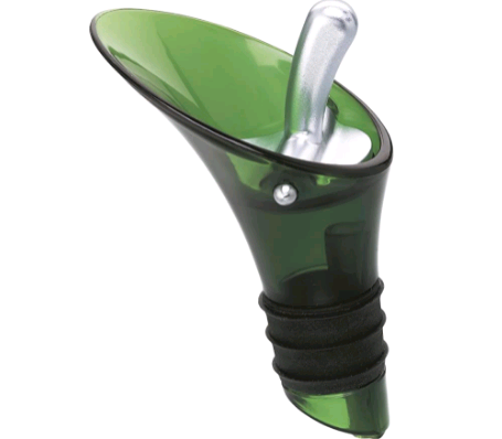 503555 Wine pourer green