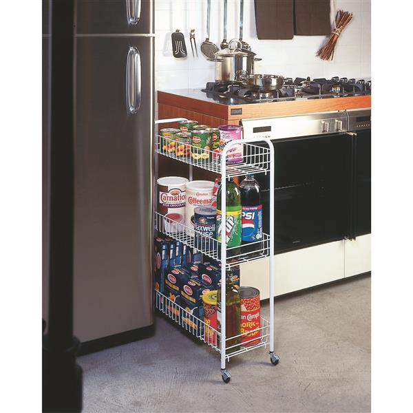 341403 PL.CTD 3-T. SLIM LAUNDRY CART