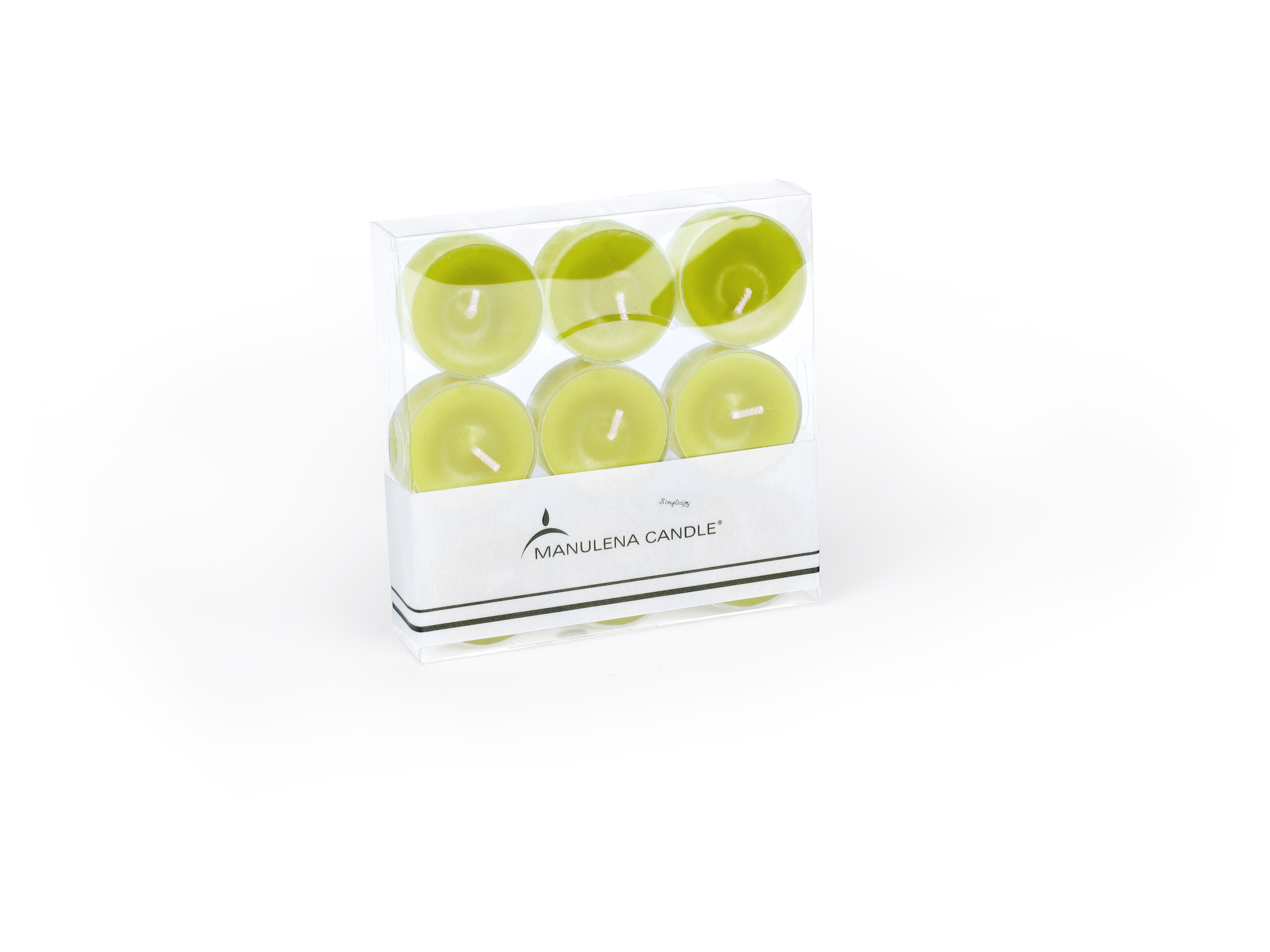 B065383 Pk9 Tealights cor Verde/Simplicity