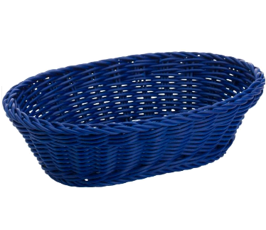 020363 781 01 Oval basket 25*19*6.5 navy blue