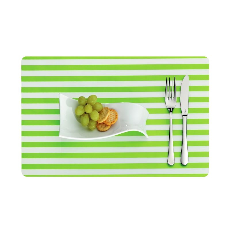 10890 Table set Cado green PVC 42,5x28,5cm