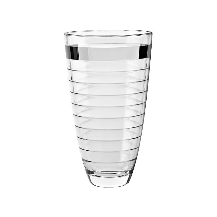 64625EM BAGUETTE VASE 24 WITH PLATINUM BAND