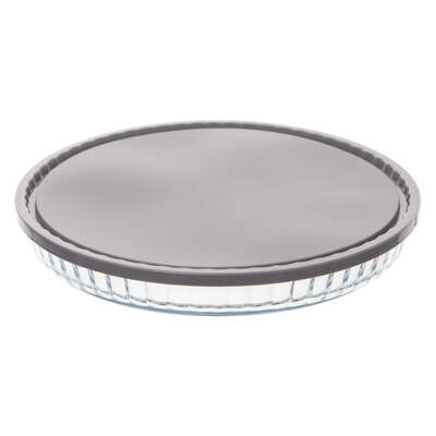 151119   PIE GLASS DISH + LID 27