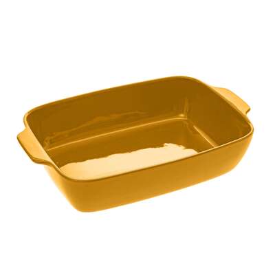 151441B YELLOW CERAMIC RECT DISH 40X26