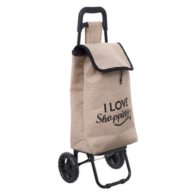 157393    SHOPPING TROLLEY JUTE