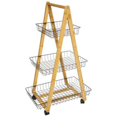 174682B WHEELS TROLLEY 3LVL CH MODERN