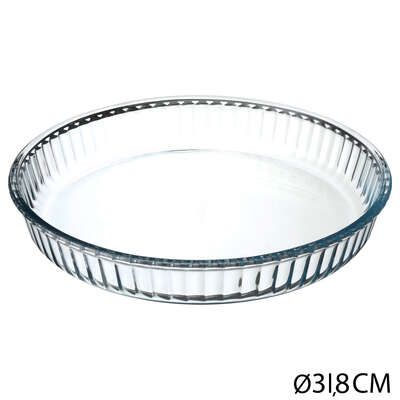 59014   GLASS ROUND DISH 32