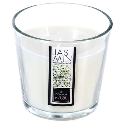 123000M  SCENTED GLASS CANDLEJASM 500G