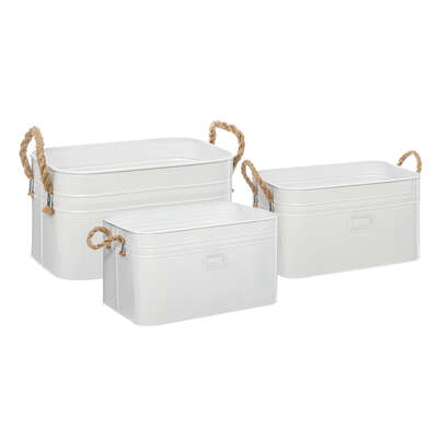 168428  METAL CRATES SOUTHBAY X3 WHITE