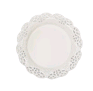 64136  WHITE HOME HAND-DRILLED CERAMI