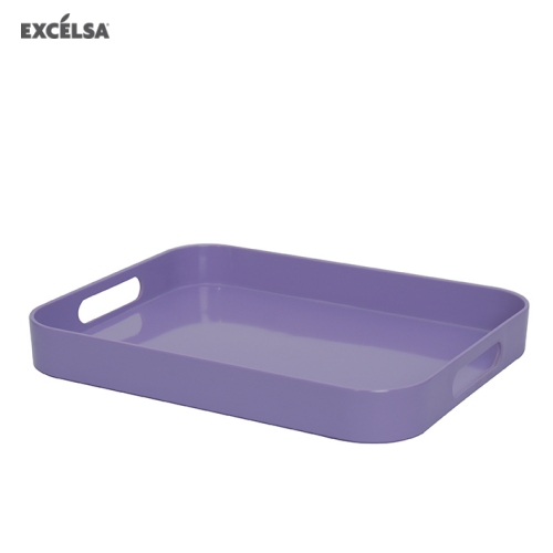 43124 RECTANG.MELAMINE LILAC TRAY 33