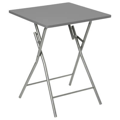 114265D  TABLE PLIANTE 2P 60X60CM GRIS