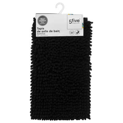 160822J  TAPIS MAXI CHENILLE 50X80 NOIR