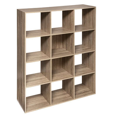 173687 ETAGERE 12 CASES MIX NAT